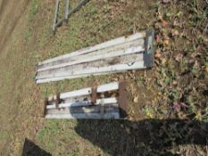 Set of transit aluminium sides,