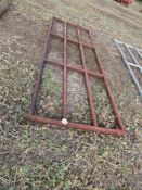 2 x Heavy duty steel gates, 3.