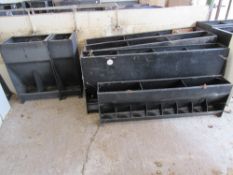 8 x Assorted pig feeders