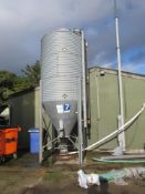 5T Galvanised feed bin (capacity guide o
