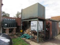 Large diesel tank on stand
