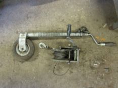 Jockey wheel and steel winch