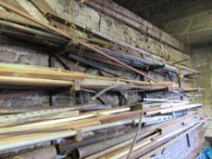 Wall rack of assorted steel