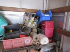 Pile of sundry spares and string