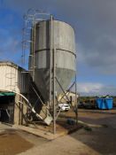 18T Galvanised feed bin (capacity guide only)