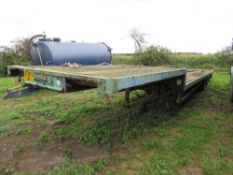 Step frame trailer,