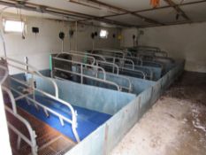 5 x Farrowing crates c/w floors