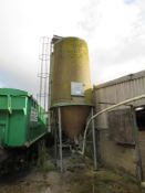 Fibreglass 12T feed bin (capacity guide