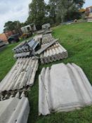 Large quantity of fibre cement sheeting