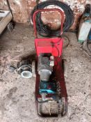 2 Wheel pressure washer with CAT pump 240v