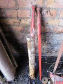 2 x Fork tines (new) 3ft and 1 x long tine 4ft