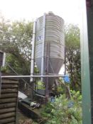 8T Galvanised feed bin (capacity guide o