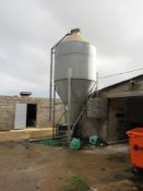 12T Galvanised feed bin (capacity guide only)