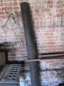 Part roll of plastic netting