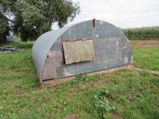 2 x 10ft Chicken arks, steel framed,