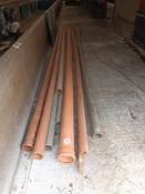 9 x Plastic pipes