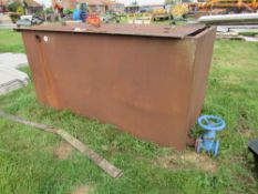 Large metal water tank