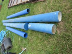 5 x Assorted lengths of plastic piping and sundries