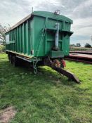 Bridge Bodies blower trailer with donkey engine, 18T ,