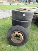 5 x Lorry tyres 405/70-2.