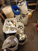 18 x Buckets and 2 x Trays plastic water fittings