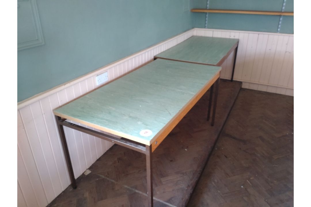 2 x Tables 76cm x 150cm