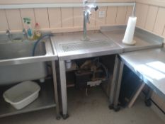 Stainless steel hot water unit 60cm x 70