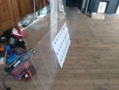 Quantity of perspex screens