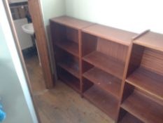 Pair of shelf units 60cm x 106cm 28cm