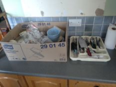 Quantity of Crockery and glasses