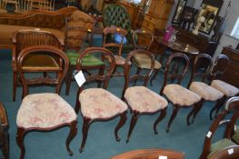 Set of Six Victorian Mahogany Balloonback Chairs