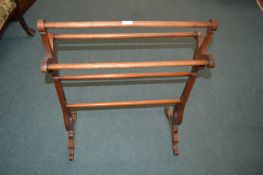 Victorian Mahogany Towel Rail