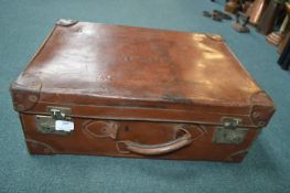 Vintage Leather Suitcase