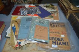 Ephemera, Local Postcards, Prints, etc.