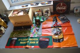 Pub Advertising Giveaways, Beermats, Aprons, Bar Towels, etc.