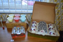 Vintage Pyrex Baking Set plus Boxed Glass and Chin