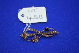 9k Gold Seed Pearl Pendant