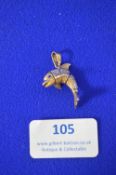 9k Gold Dolphin Pendant - 5.8g