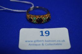 9k Gold Ring with Garnets Size: N ~2g gross