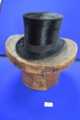 Top Hat with Original Leather Case