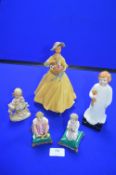 Five Porcelain Figures of Children etc.