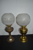 Pair of Oil Lamps
