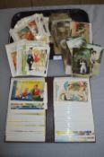 Collection of Bamforth Postcards Including Comical, and Edwardian Cards