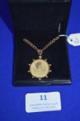 9k Gold Locket & Chain ~4g gross