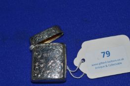 Hallmarked Sterling Silver Vesta Case - Birmingham 1922