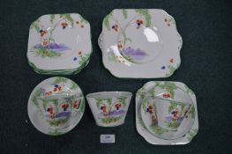 1930's Osbourne China Part Tea Set 20+pcs