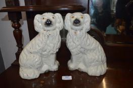 Pair of Staffordshire Flatback Dogs