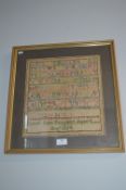 Sampler by Sarah Duggleby 1864