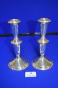 Pair of Sterling Silver Candlesticks