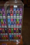 *Perspex Display Cabinet Containing 100x Kingston K Bar 20mg 600 Puff Disposable vapes (mixed